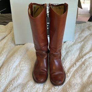 Frye - Melissa Button - Cognac Leather Boot - Size 8